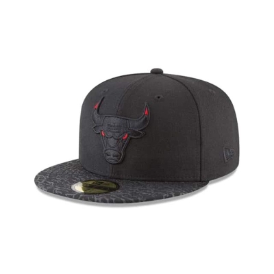 Chicago Bulls Gorra | New Era NBA Sneaker Hook 59fifty Fitted Cap Mexico - Negros